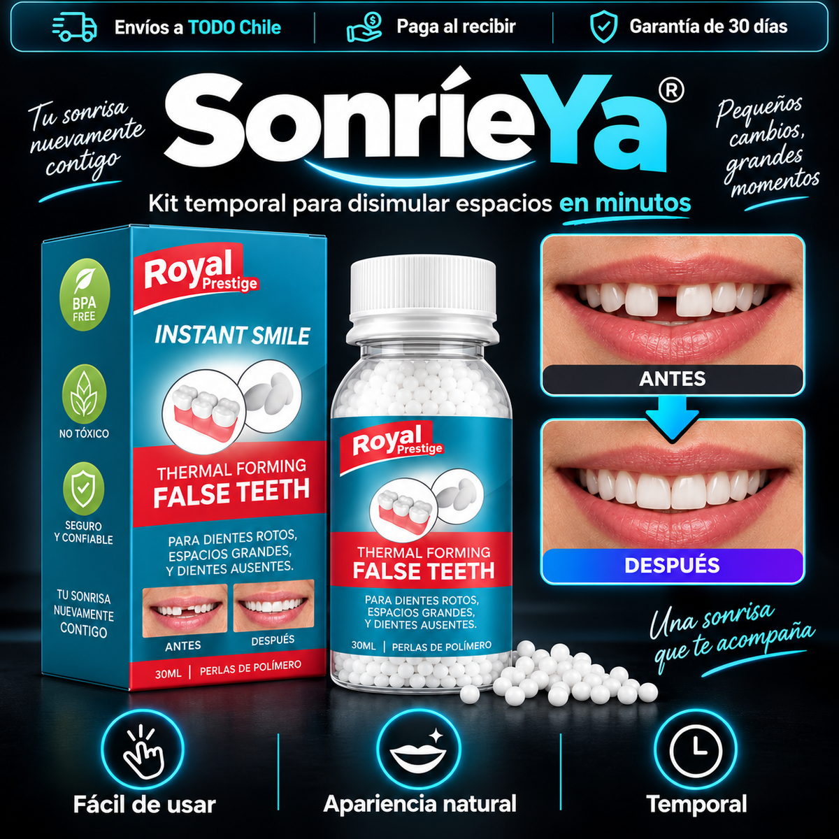 Recupera tu sonrisa en minutos con SonríeYa®
