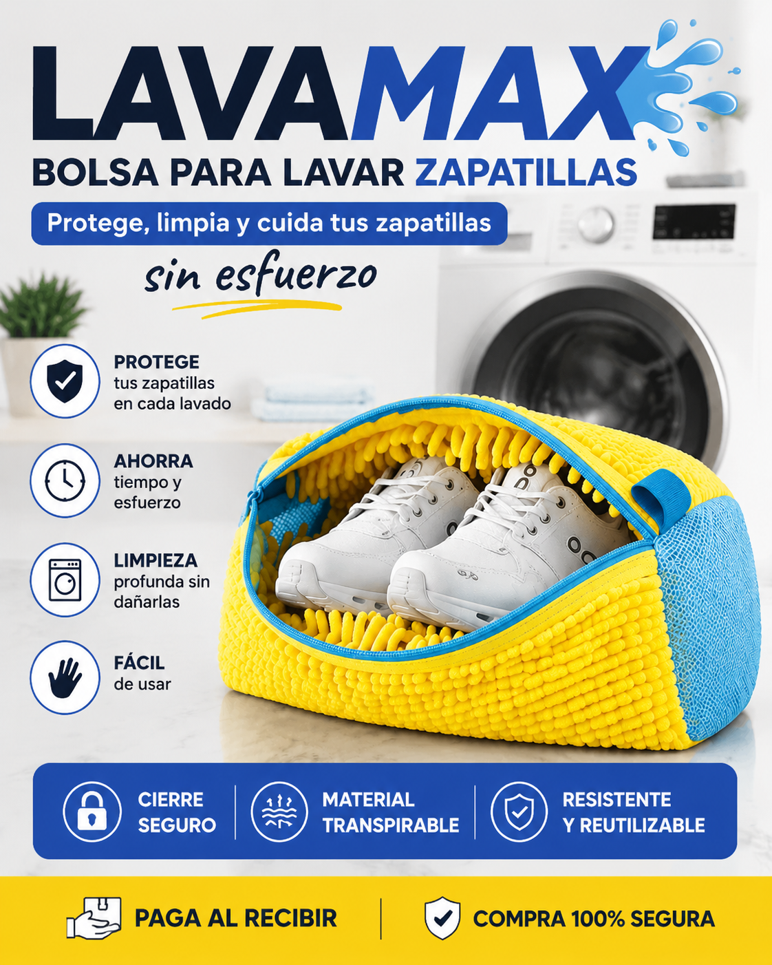 LAVAMAX™ Lavar tus zapatillas nunca fue tan facil