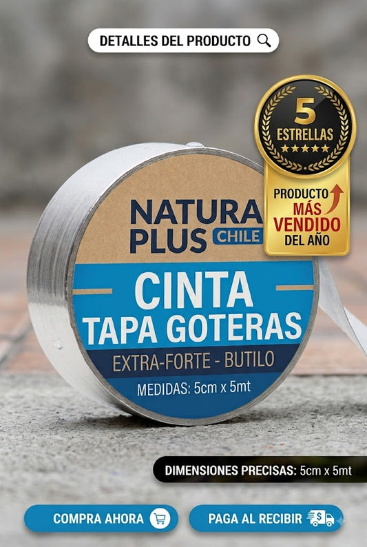2X1 Cinta de Butilo Extra Fuerte – Sella Goteras y Fugas